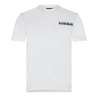 тениска,мъжки,тениски,napapijri,graphic,t,shirt,white,002