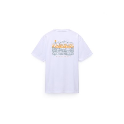 тениска,мъжки,тениски,napapijri,graphic,t,shirt,white,002