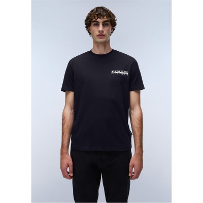 тениска,мъжки,тениски,napapijri,graphic,t,shirt,black,041
