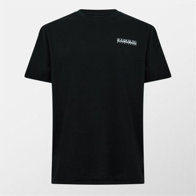 тениска,мъжки,тениски,napapijri,graphic,t,shirt,black,041