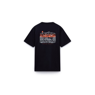 тениска,мъжки,тениски,napapijri,graphic,t,shirt,black,041