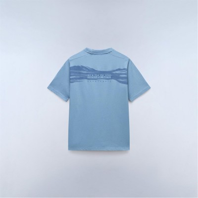 мъжка,тениска,мъжки,тениски,napapijri,back,graphic,t,shirt,mens,faded,denim