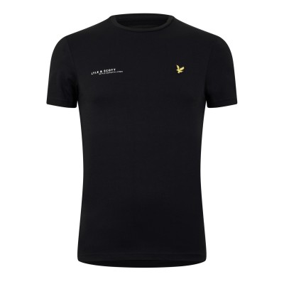 тениска,облекла,на,разпродажба,мъжки,тениски,lyle,and,scott,logo,t,shirt,jet,black,z865