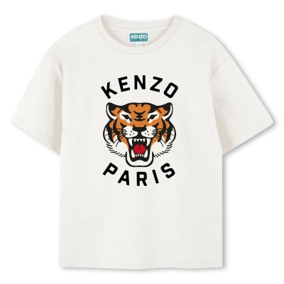 детска,тениска,kenzo,unisex,kids,tiger,regular,fit,t,shirt,beige,117