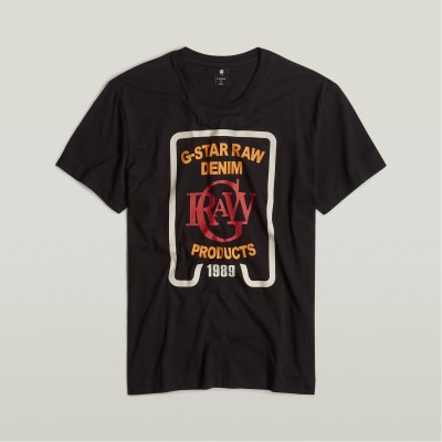 тениска,мъжки,тениски,g,star,multicolor,graphic,t,shirt,dk,black