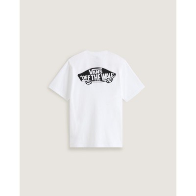 юношеска,тениска,с,щампа,vans,back,print,tee,juniors,white