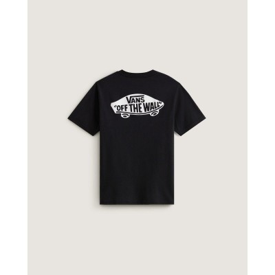 юношеска,тениска,с,щампа,vans,back,print,tee,juniors,black