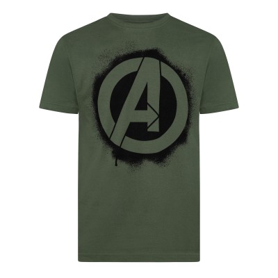 тениска,мъжки,тениски,мъжки,потници,мъжки,блузи,с,яка,avengers,marvel,avengers,stencil,logo,t,shirt,green