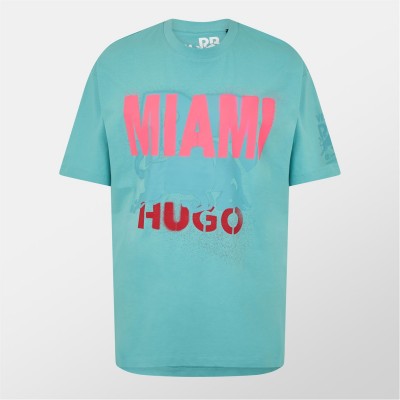 облекла,на,разпродажба,мъжки,тениски,hugo,hugo,miami,rb24,sn99,turquoise,aqua