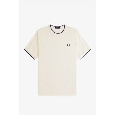 тениска,облекла,на,разпродажба,мъжки,тениски,fred,perry,men's,regular,fit,crepe,pique,t,shirt,ecru,560