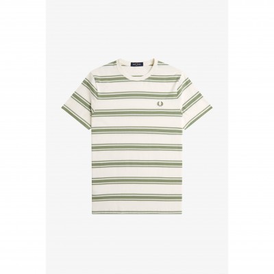 тениска,мъжки,тениски,fred,perry,men,s,fine,stripe,regular,fit,t,shirt,light,ecru,760