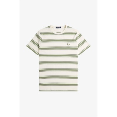 тениска,мъжки,тениски,fred,perry,men's,fine,stripe,regular,fit,t,shirt,light,ecru,760