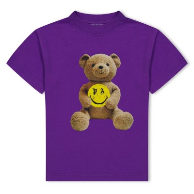 юношеска,тениска,детски,3/4,панталони,palm,angels,smiley,bear,t,shirt,juniors,purple,3715