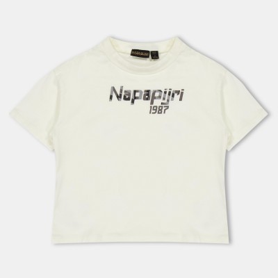 юношеска,тениска,napapijri,primiero,shot,sleeve,t,shirt,junior,white,206