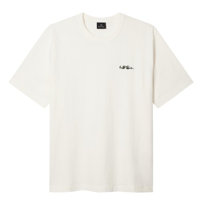 тениска,мъжки,тениски,ps,paul,smith,drop,shoulder,t,shirt,white,02