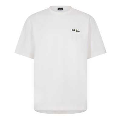 тениска,мъжки,тениски,ps,paul,smith,drop,shoulder,t,shirt,white,02