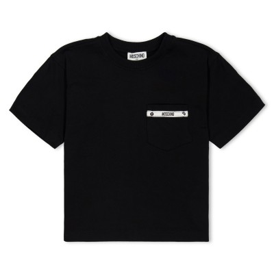 тениска,детски,3/4,панталони,moschino,kids',logo,t,shirt,black,60100