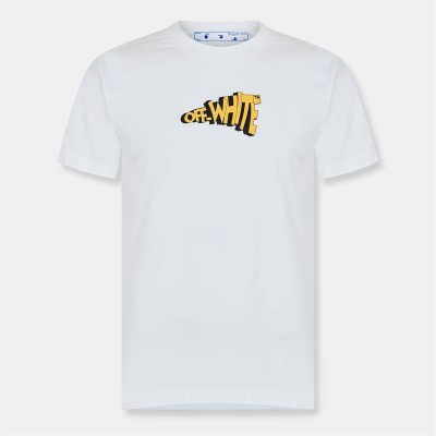 тениска,облекла,на,разпродажба,мъжки,тениски,off,white,off,ctn,slim,tee,sn99,white,yellow