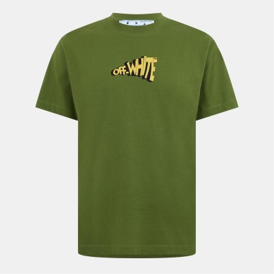 тениска,облекла,на,разпродажба,мъжки,тениски,off,white,off,ctn,slim,tee,sn99,green,yellow