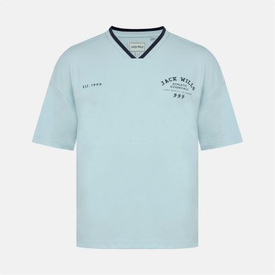 тениска,мъжки,тениски,jack,wills,men's,v,neck,short,sleeve,oversized,t,shirt,baby,blue