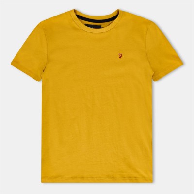 тениска,детски,тениски,детски,облекла,farah,denny,t,shirt,yellow