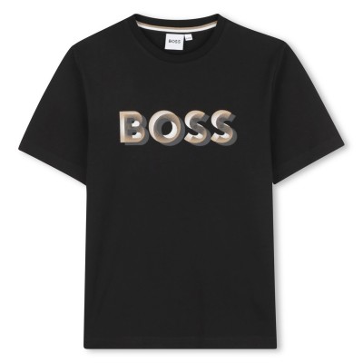 юношеска,тениска,детски,облекла,boss,logo,tee,juniors,black