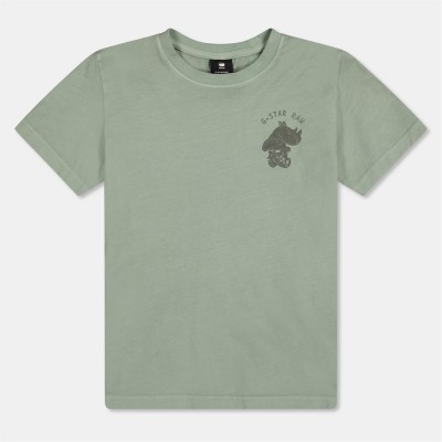 тениска,детски,3/4,панталони,g,star,kids',gstar,logo,regular,fit,t,shirt,mercury