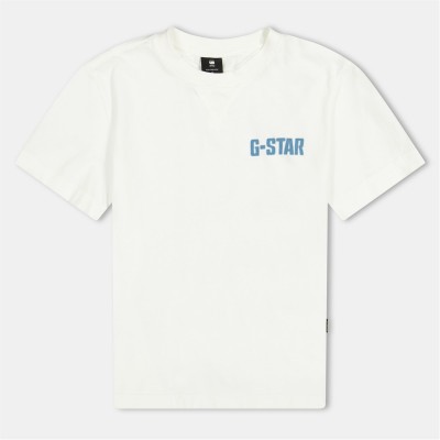 тениска,детски,облекла,g,star,gstar,logo,tee,jn52,dk,white