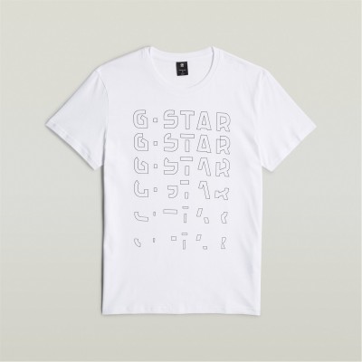 тениска,мъжки,тениски,g,star,gradient,graphic,t,shirt,white