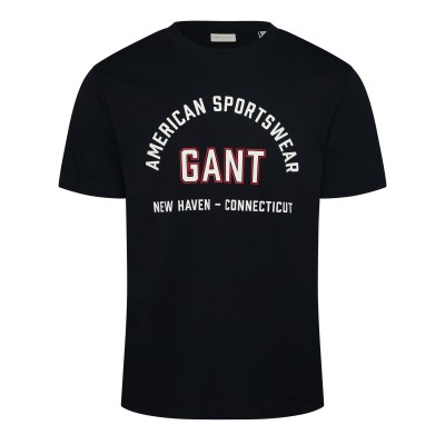мъжки,тениски,gant,printed,graph,t,sn64,black