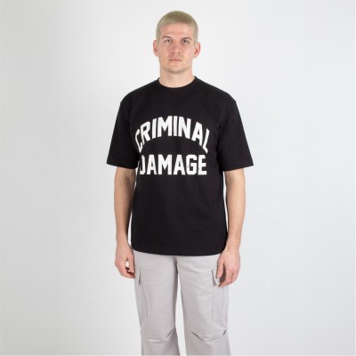 тениска,облекла,на,разпродажба,мъжки,тениски,criminal,damage,91,t,shirt,sn99,black