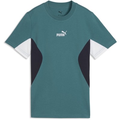 тениска,разпродажба,puma,детски,3/4,панталони,детски,тениски,puma,puma,colr,block,tee,jn63,emerald