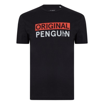 тениска,мъжки,тениски,original,penguin,full,chest,logo,t,shirt,true,black