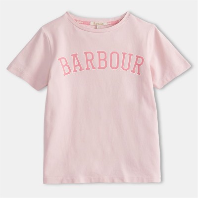 тениска,детски,3/4,панталони,barbour,girls,northumberland,t,shirt,shell,pink,co51