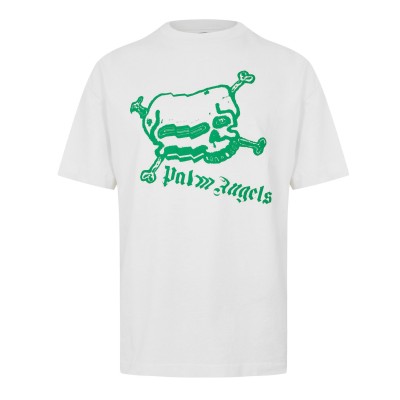 тениска,мъжки,тениски,palm,angels,men,s,t,shirt,white,green