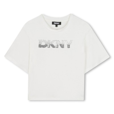 тениска,dkny,kids,short,sleeve,t,shirt,cream