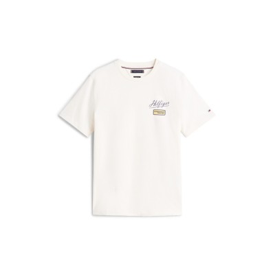 тениска,облекла,на,разпродажба,мъжки,тениски,tommy,hilfiger,men's,modern,athletic,badge,t,shirt,ivory,petal