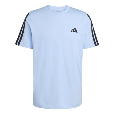 мъжка,тениска,adidas,essentials,3,stripes,t,shirt,mens,glow,blue