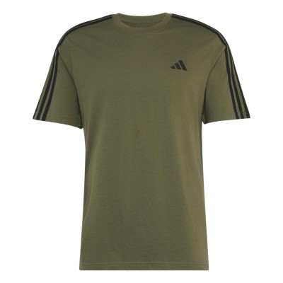 мъжка,тениска,мъжки,потници,мъжки,блузи,с,яка,adidas,essentials,3,stripes,t,shirt,mens,olive,black