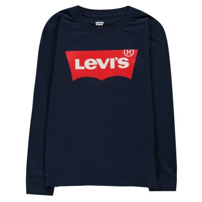 тениска,детски,облекла,levis,batwing,long,sleeve,t,shirt,navy,c8d