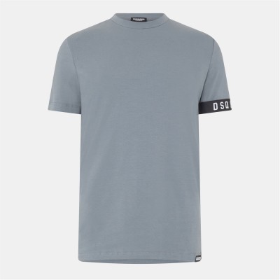 тениска,облекла,на,разпродажба,мъжки,тениски,dsquared2,men's,dsq,band,logo,slim,fit,t,shirt,grey