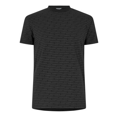 тениска,мъжки,тениски,dsquared2,men,s,all,over,logo,t,shirt,black