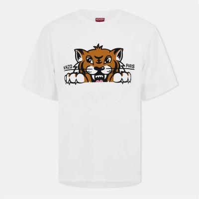 тениска,мъжки,тениски,kenzo,happy,tiger,t,shirt,off,white,02