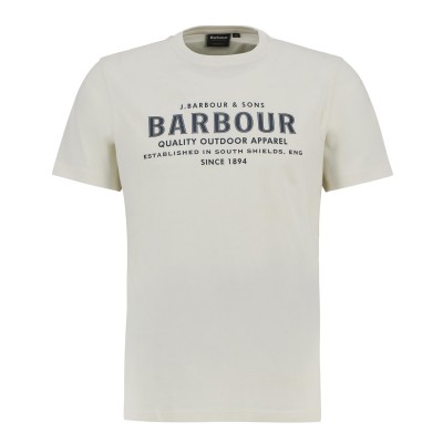 тениска,облекла,на,разпродажба,мъжки,тениски,barbour,moorside,t,shirt,whspr,whte,wh32