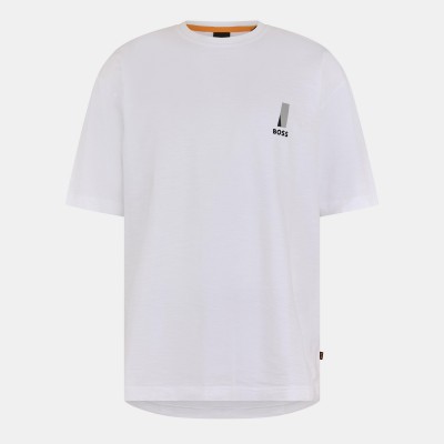 тениска,мъжки,тениски,boss,men,s,polar,cotton,t,shirt,white,100