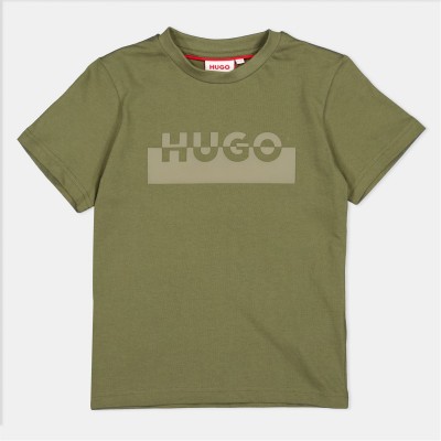 тениска,детски,облекла,hugo,hugo,split,logo,tee,jn61,green