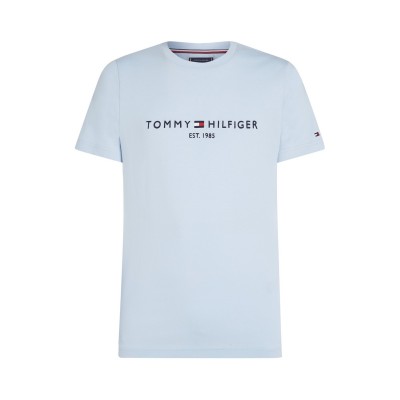 тениска,облекла,на,разпродажба,мъжки,тениски,tommy,hilfiger,logo,crew,neck,t,shirt,breezy,blue,c1o