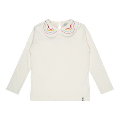 детски,тениски,детски,облекла,lilly,and,sid,rnbow,collar,top,jn99,ecru