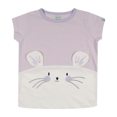 тениска,детски,тениски,детски,облекла,lilly,and,sid,bunny,ears,tee,jn99,lilac