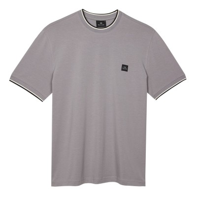 тениска,мъжки,тениски,ps,paul,smith,logo,patch,t,shirt,flat,grey,70